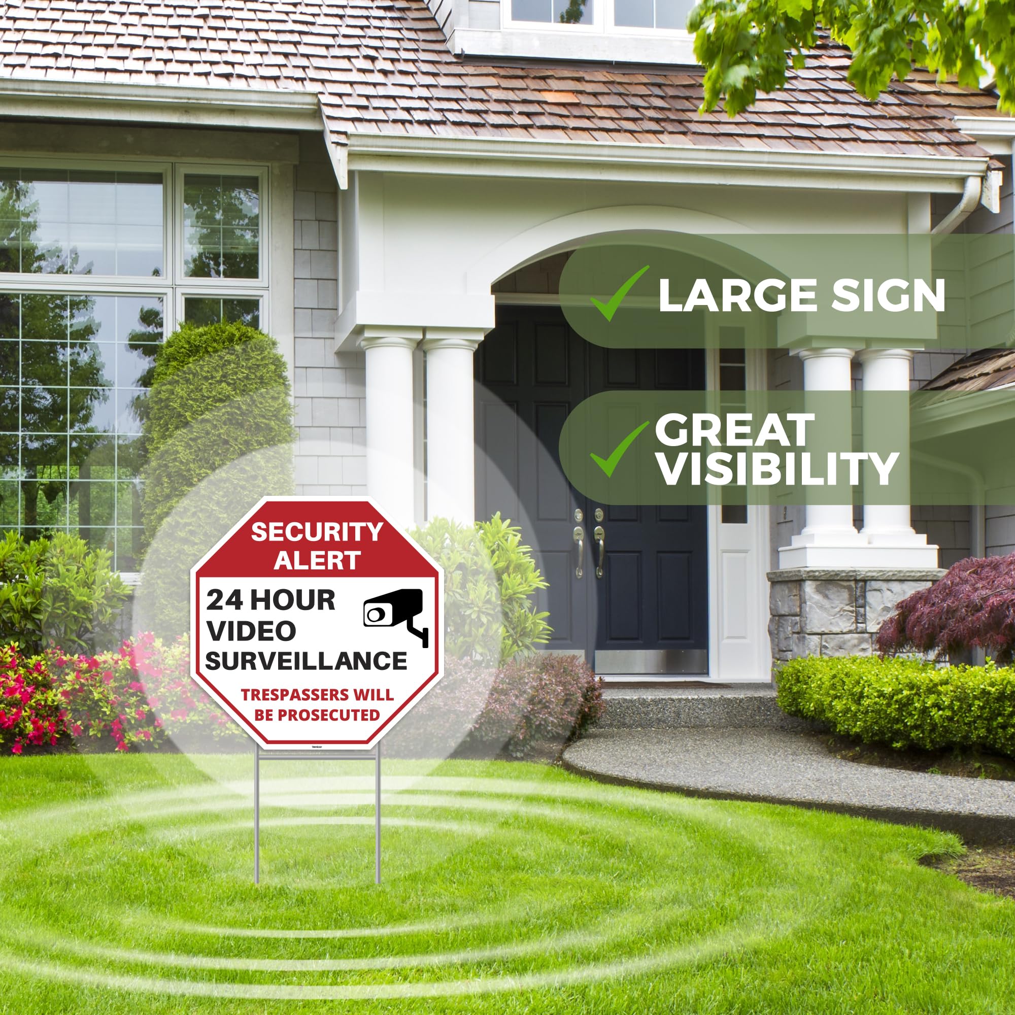 Venicor corrugated plastic sign designed for long-lasting outdoor use.