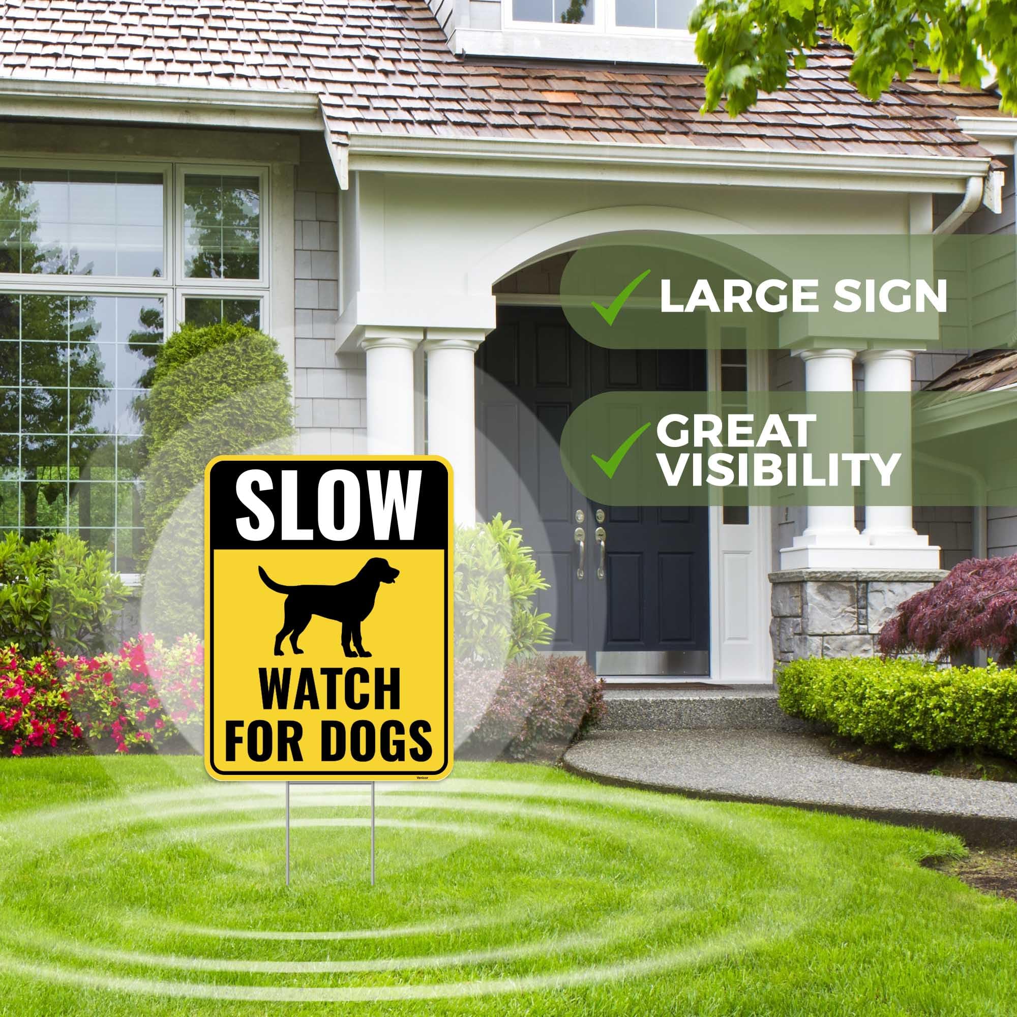Venicor corrugated-plastic yard sign durable for outdoor use