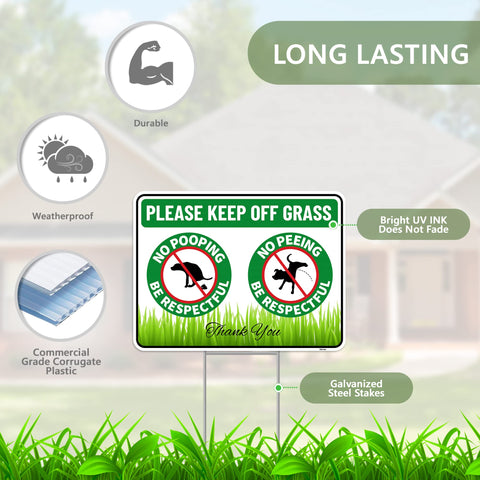 Venicor dog-sign-yard-repellent-12x9 clearly marks restricted areas for guests.