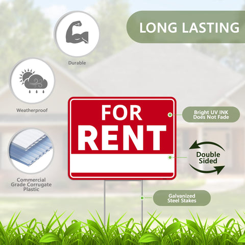 Venicor double-sided yard sign read from both directions for better exposure