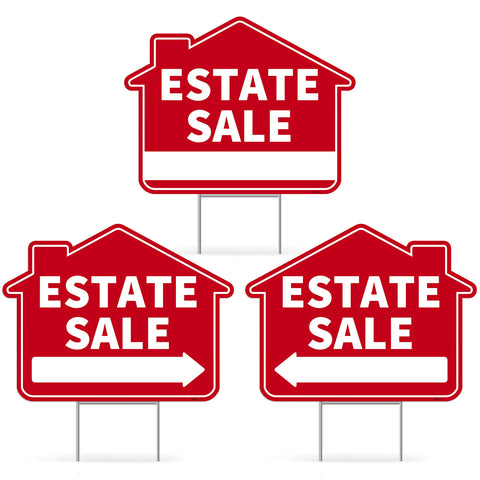 Venicor estate sale yard sign double-sided for maximum visibility