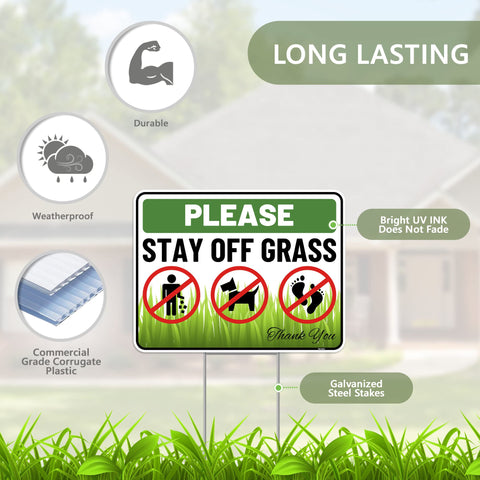 Venicor metal ground stake for stable outdoor sign setup