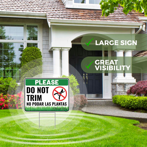 Venicor sign mounted on stake in a garden for easy display.