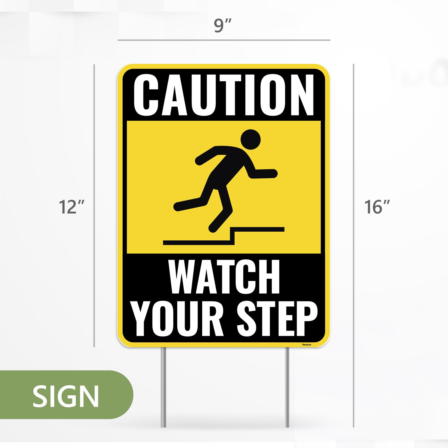 Venicor two-pack yard sign set ideal for multiple locations.