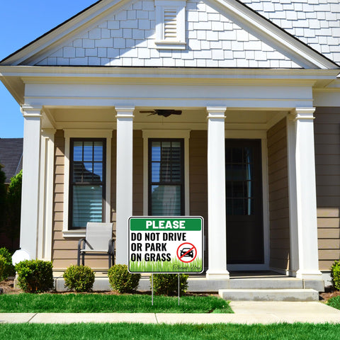 Venicor two-pack sign set offers practical coverage for two entrances.