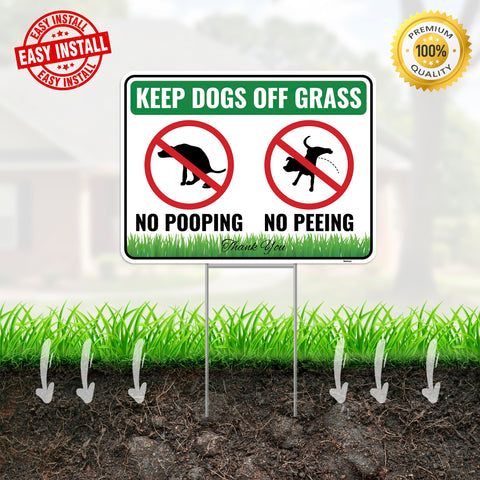 Venicor waterproof tear-proof sign stays intact through rain and wind.