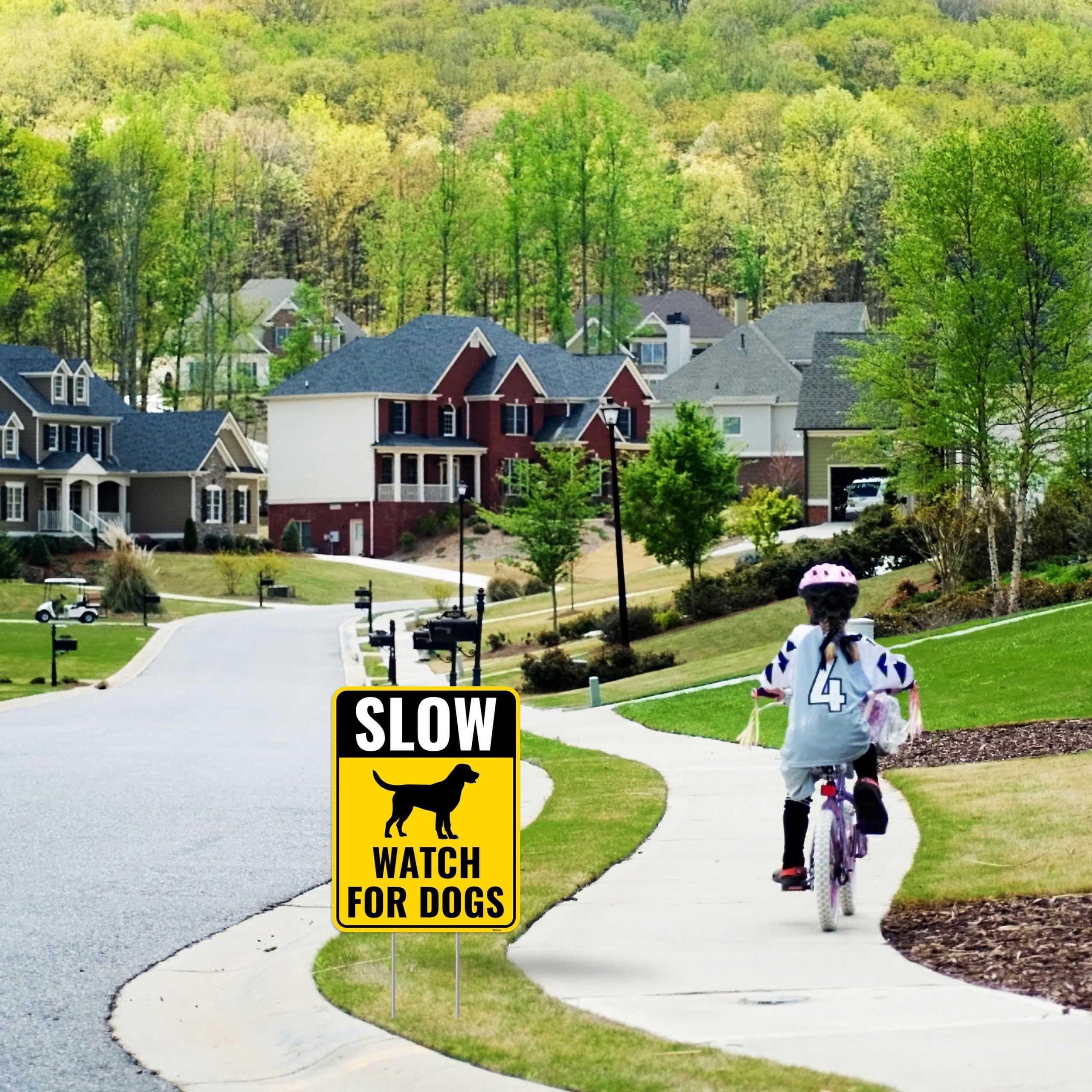 Venicor weatherproof tear-proof sign withstands rain and wind