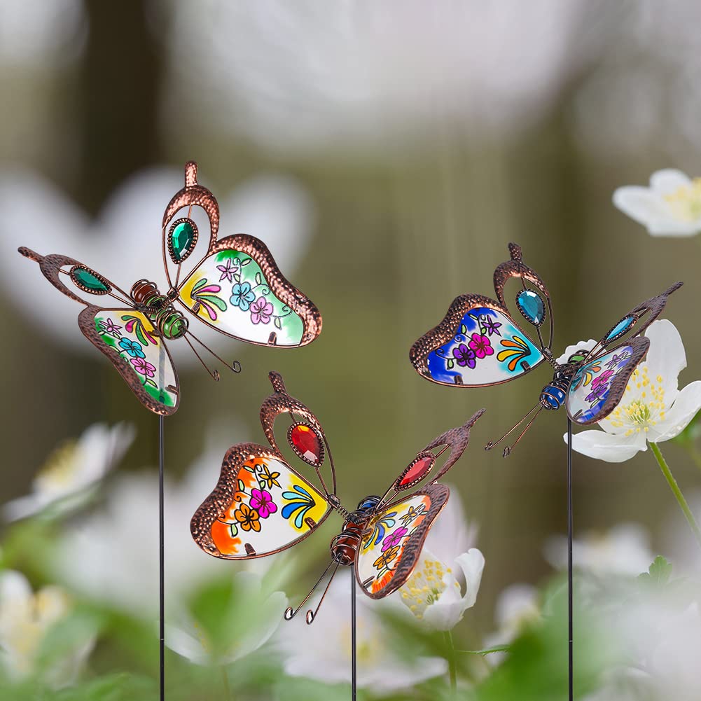 Venniy breeze-shimmering butterfly wings create movement in the garden.