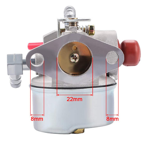 Venseri 640350 carburetor with gasket and spark plug ready for installation.