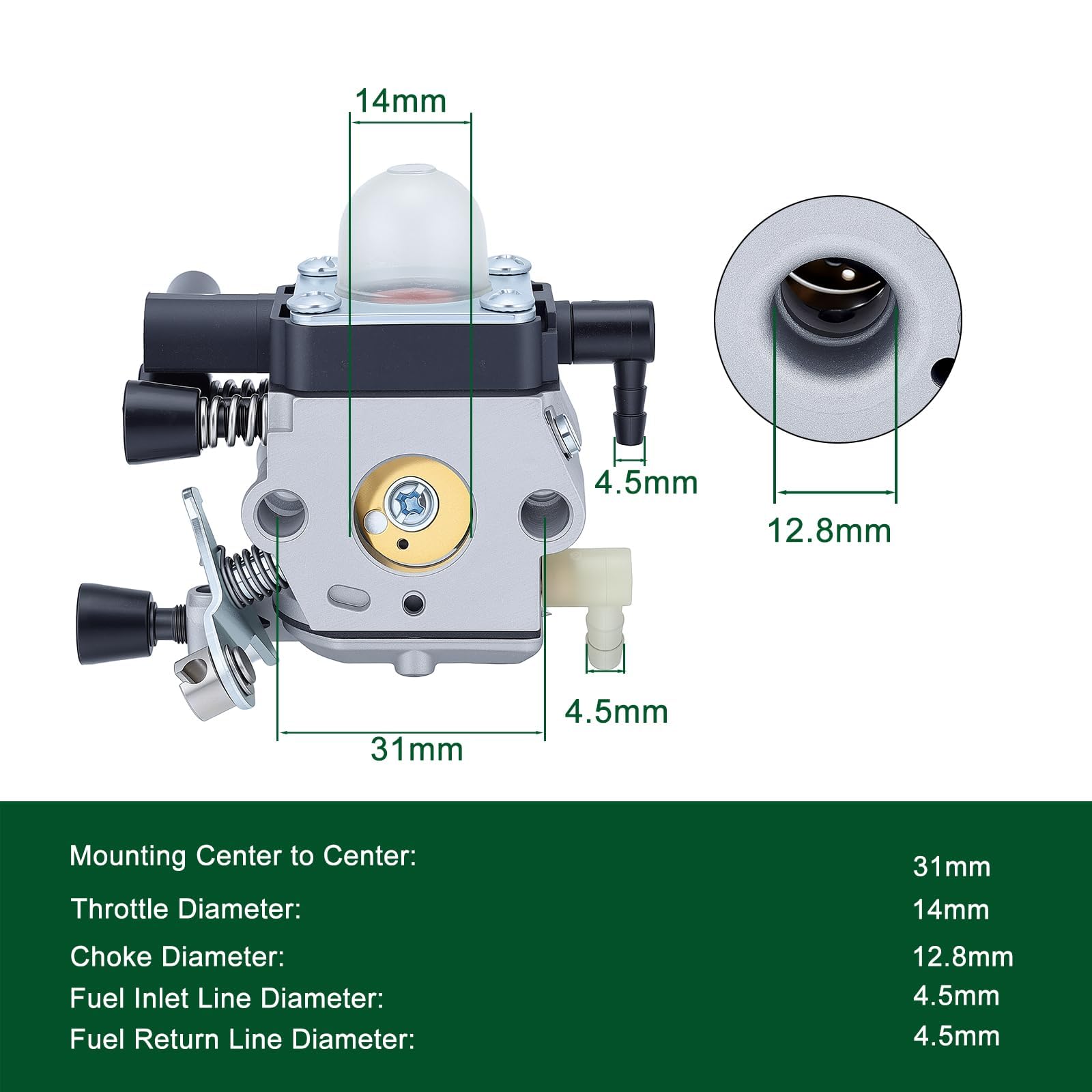 Venseri gasket set included ensures a proper seal during installation