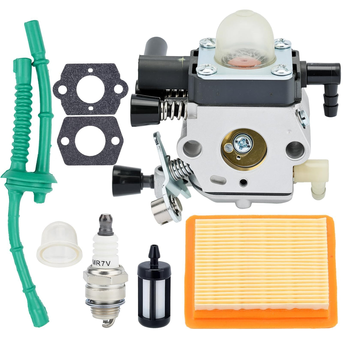 Venseri MM55 carburetor closeup showing precision components for reliable tuning