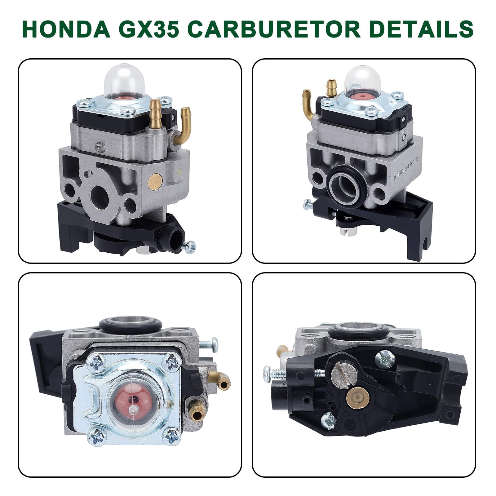 Venseri packaging image showing an 8-piece carburetor kit for Honda GX engines