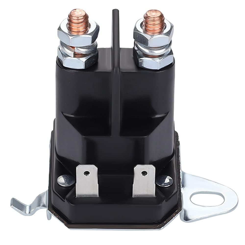 Venseri starter solenoid front view for Husqvarna 582042802, compact four-terminal design.