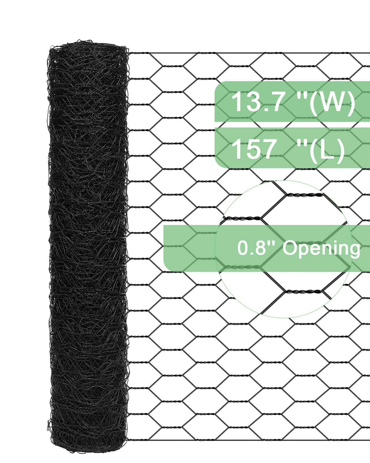 vensovo 0-8-inch mesh chicken wire offers secure barrier for chicks and rabbits.