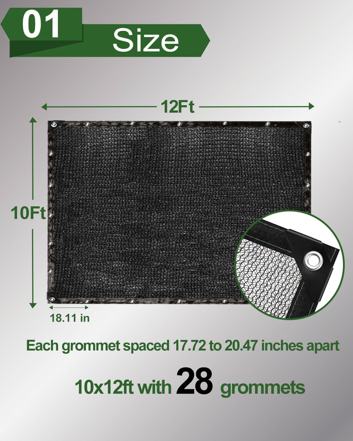 vensovo 10x12ft garden shade mesh provides breathable protection for plants