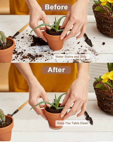 vensovo 12-pack round cork mats for multiple pots and setups