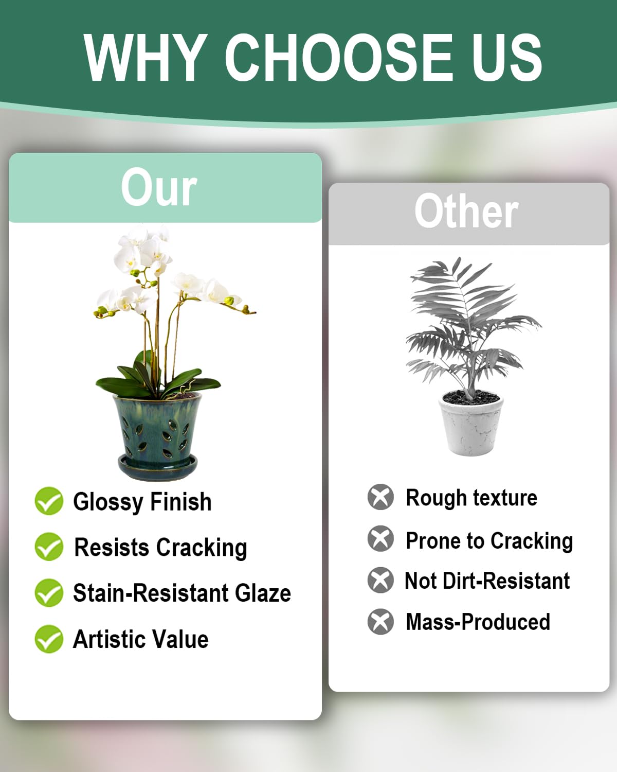 vensovo beginner-friendly orchid pot supports air circulation and steady style