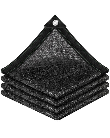 Vensovo 50% sunblock shade cloth 6x12ft in garden setup for shade and airflow.