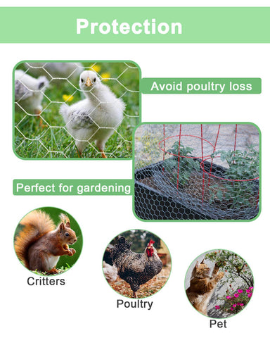 Vensovo chicken wire fencing around garden beds for reliable protection