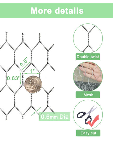Coiled galvanized wire detail highlighting rust resistant, durable construction