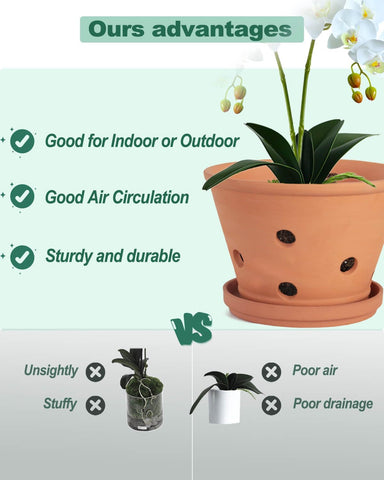 Vensovo high-temperature baked terracotta pot for durable planters.