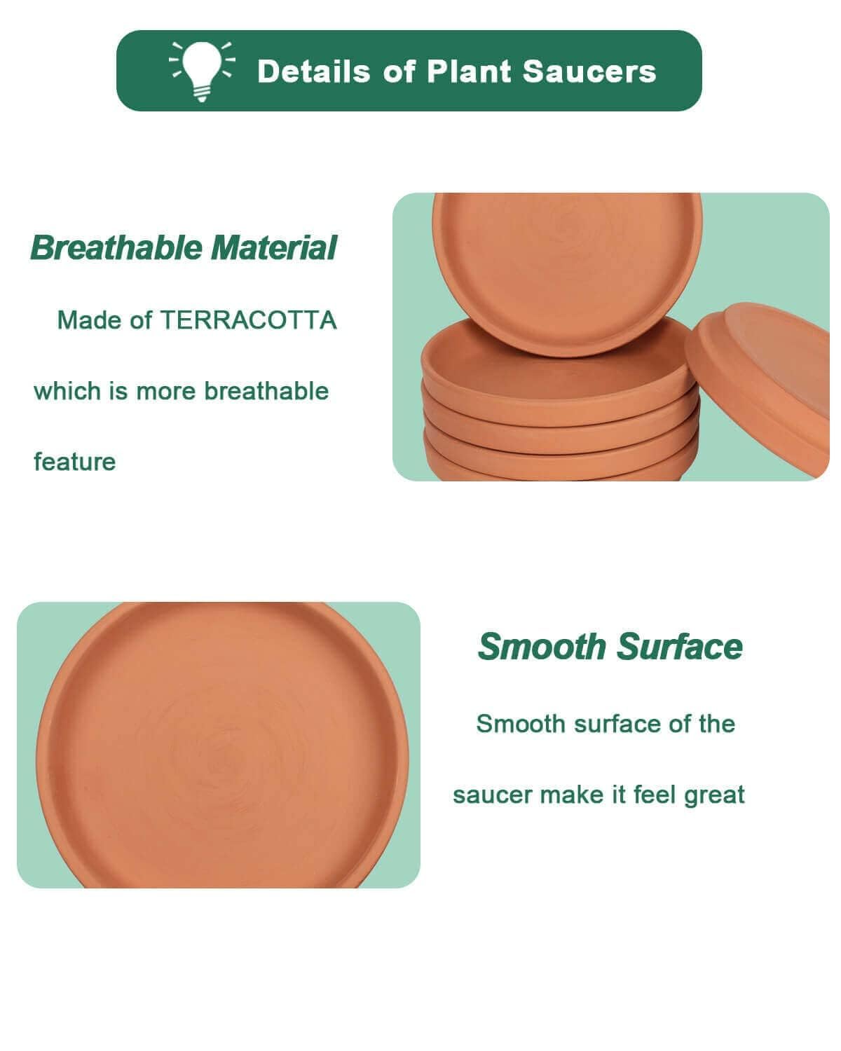 Vensovo packaging with foam protection safeguards saucers during transit.