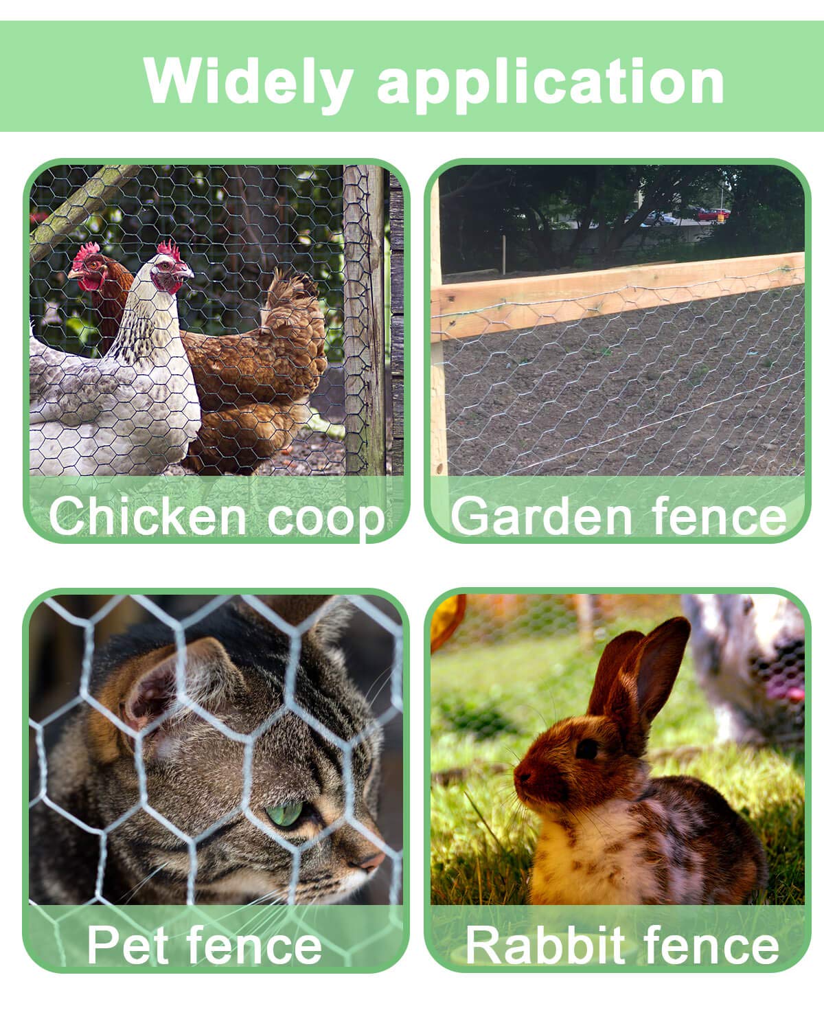 Vensovo versatile netting serves as pet and poultry barrier