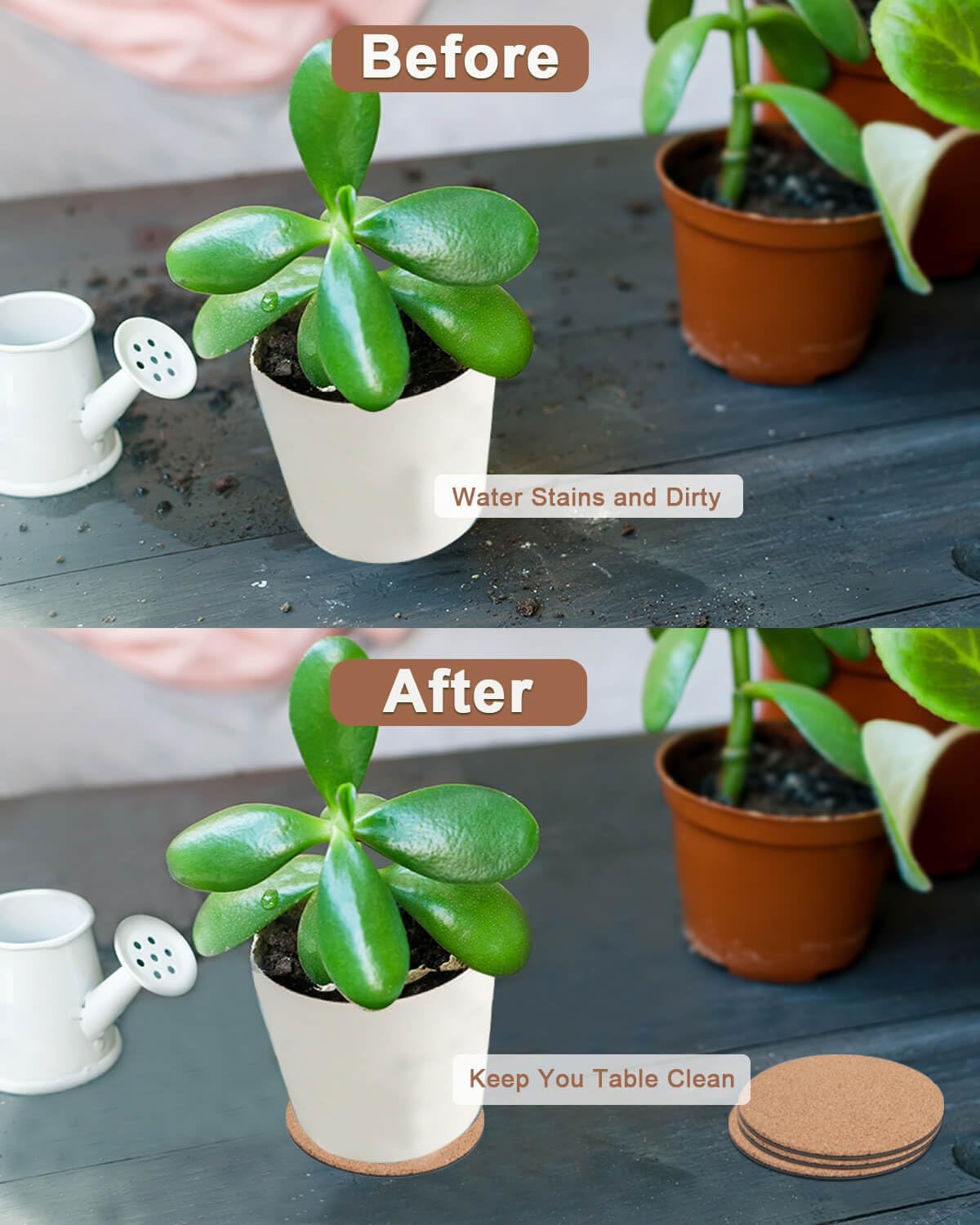 vensovo plant mats under pots minimize spills and soil stains
