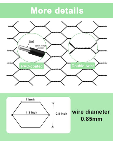 vensovo PVC-coated galvanized wire adds resilience against weather and elements.