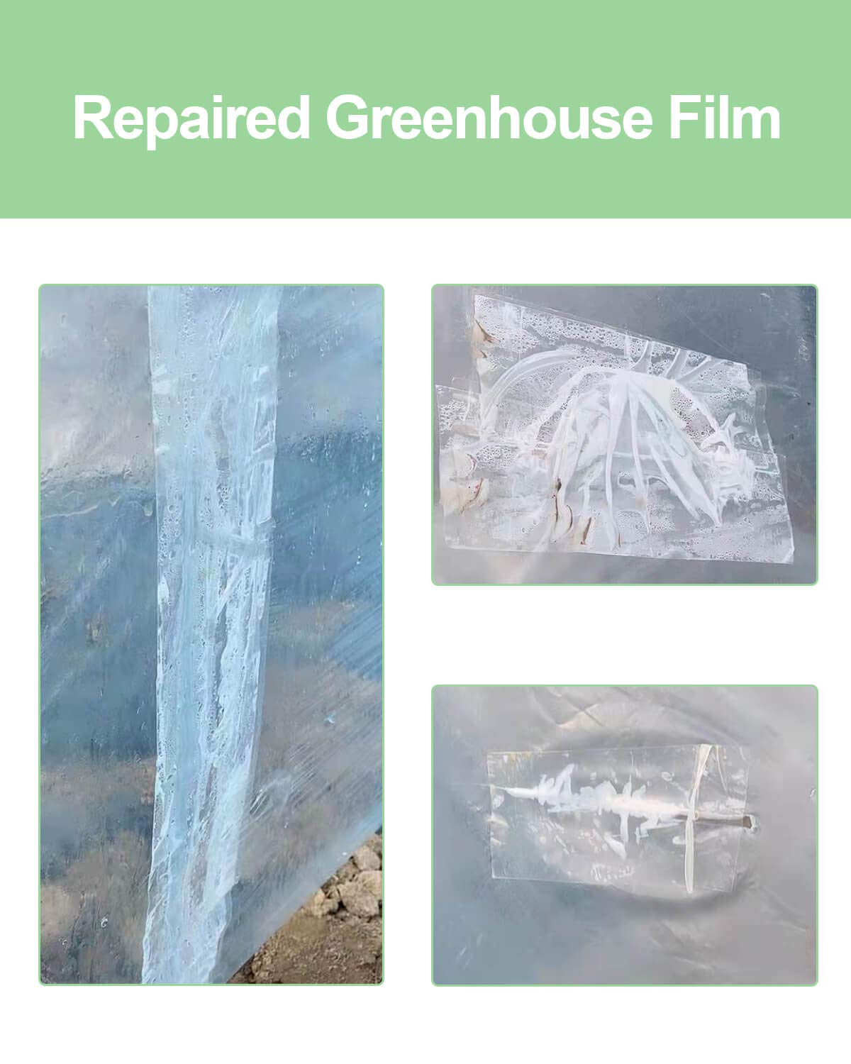 vensovo repair tape being firmly pressed to ensure a tight seal.
