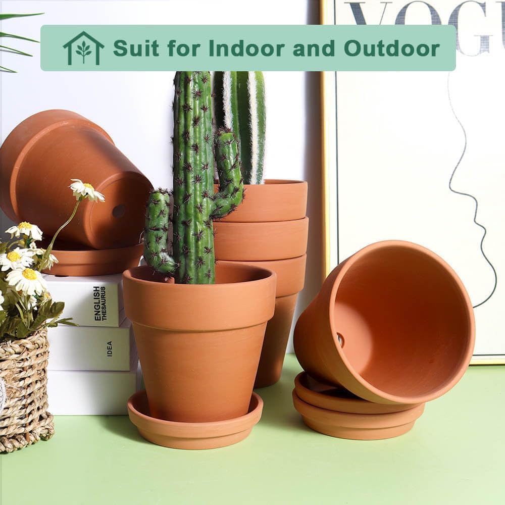 Vensovo terra cotta pot drainage hole to promote proper watering