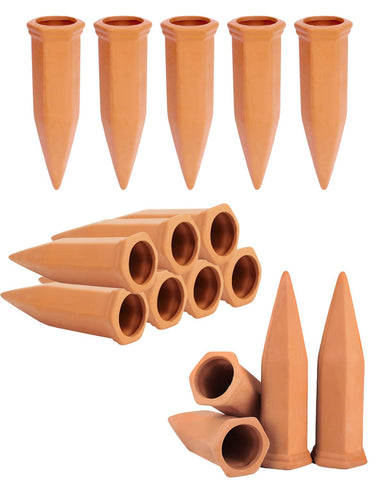 vensovo terracotta self watering spikes packaging ready for storage and gifting