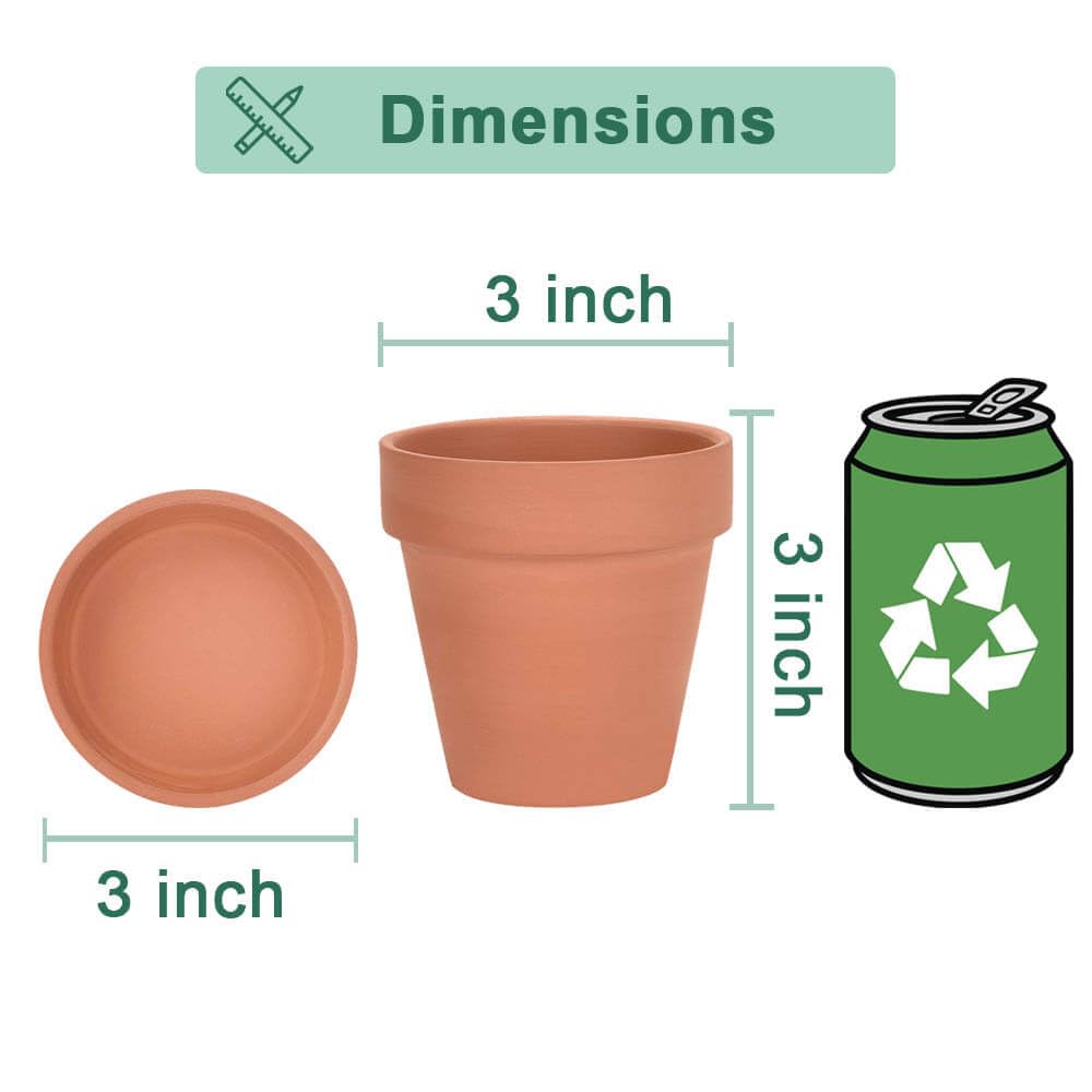 vensovo terracotta pot for crafts and decorative projects.