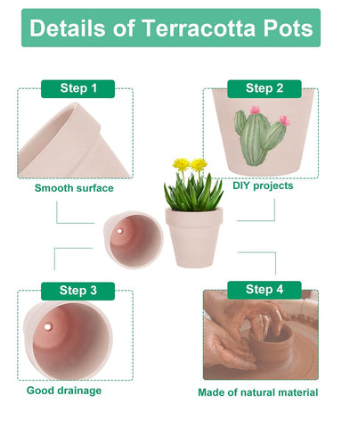 Vensovo terracotta pot with drainage hole for healthy watering.