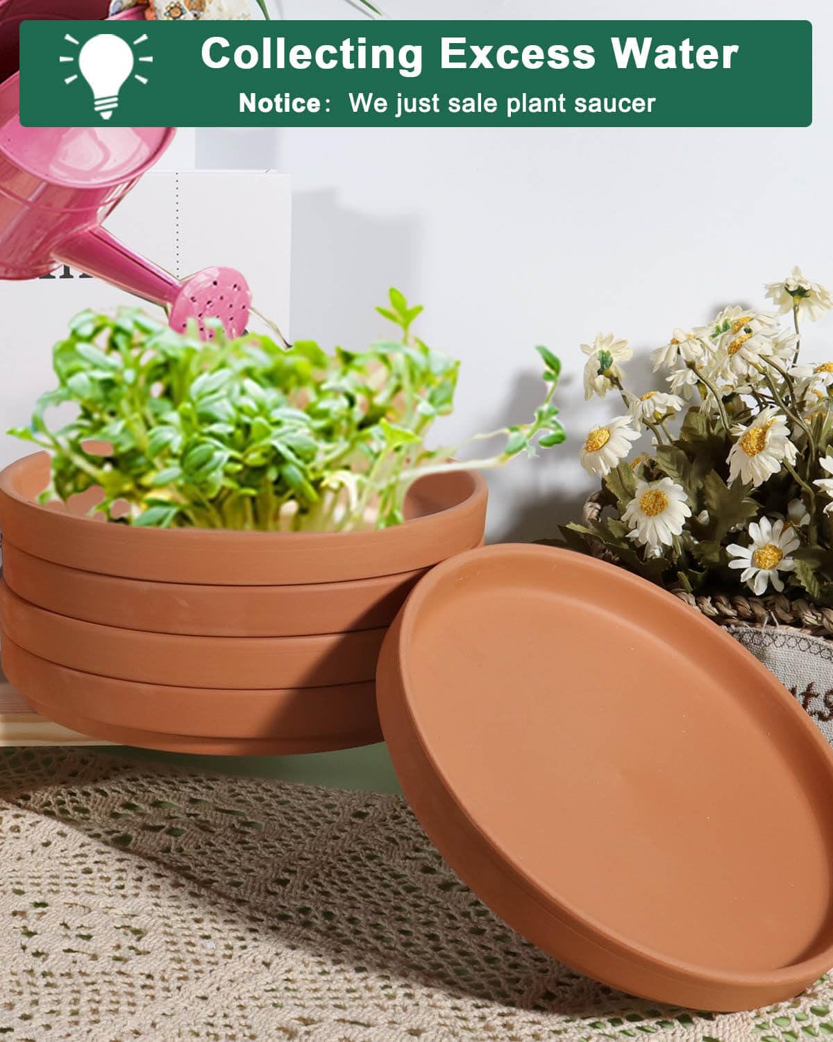 vensovo large pot saucer suitable for indoor outdoor use
