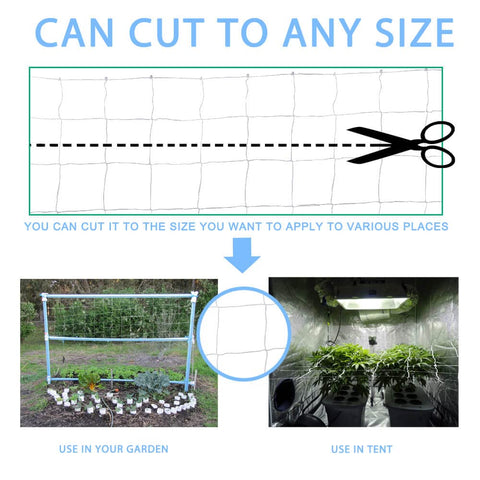 vensovo trellis netting with 6x6 inch mesh supports tomatoes and cucumbers