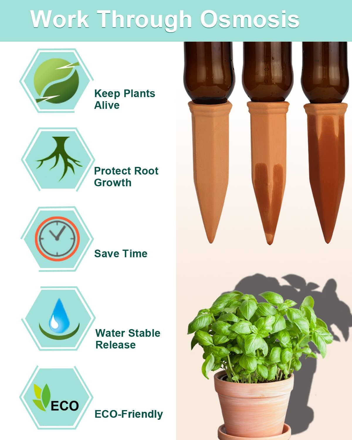 Vensovo vacation-friendly system keeps soil evenly moist while you are away.