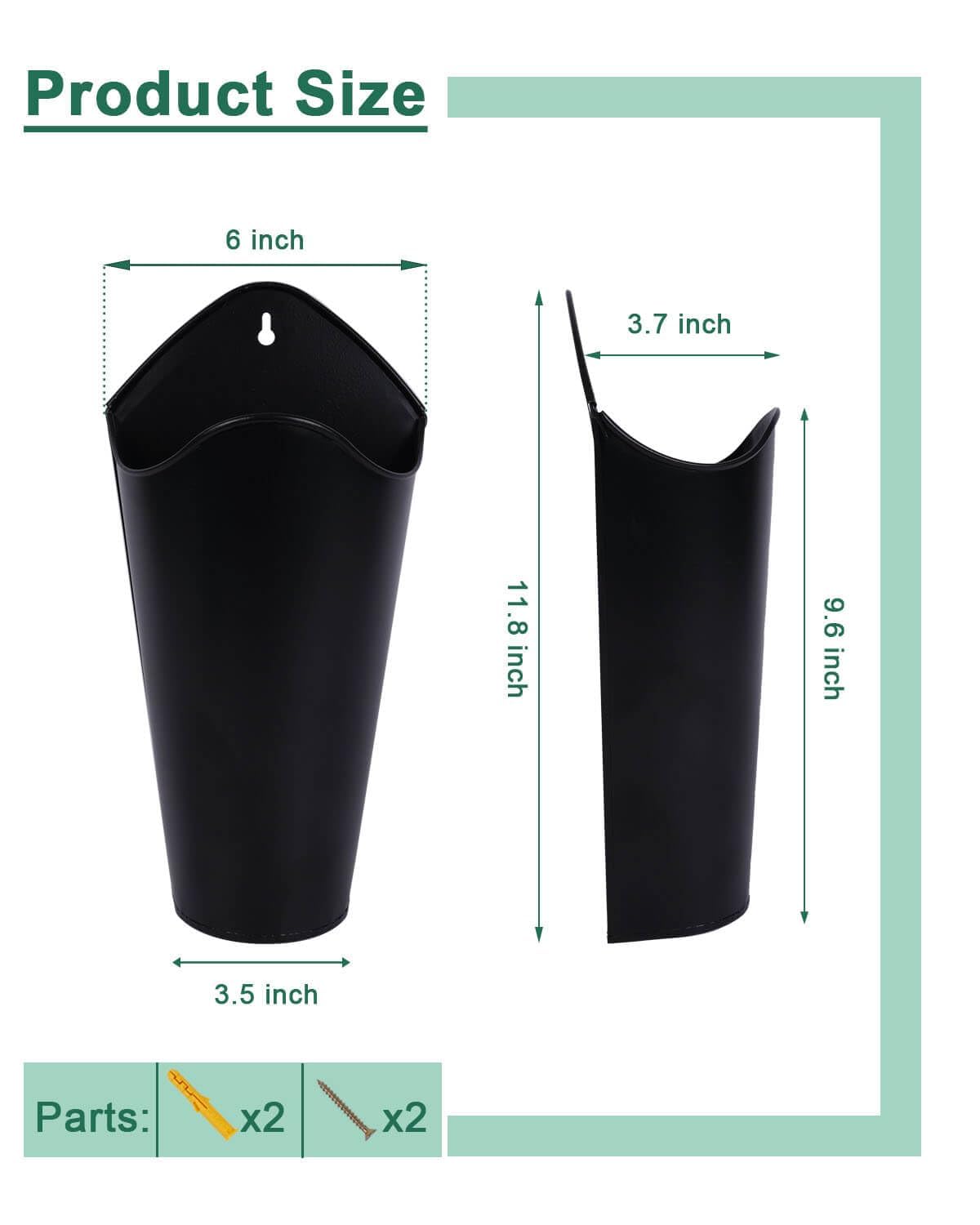 vensovo wall planter mount nails included for quick secure installation