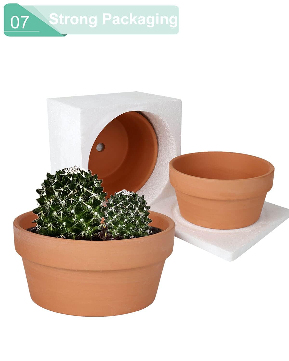 Vensovo windowsill display terracotta pot showing natural color and texture.