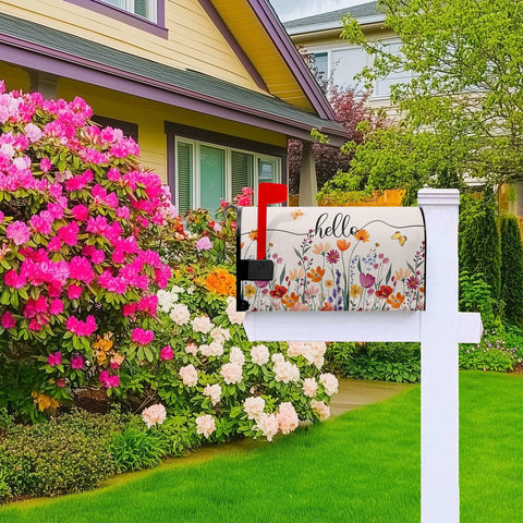 VentuCoven summer mailbox wrap with butterflies for vibrant outdoor charm