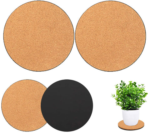 Venyat cork coaster 12-inch round protecting floors from moisture and scratches