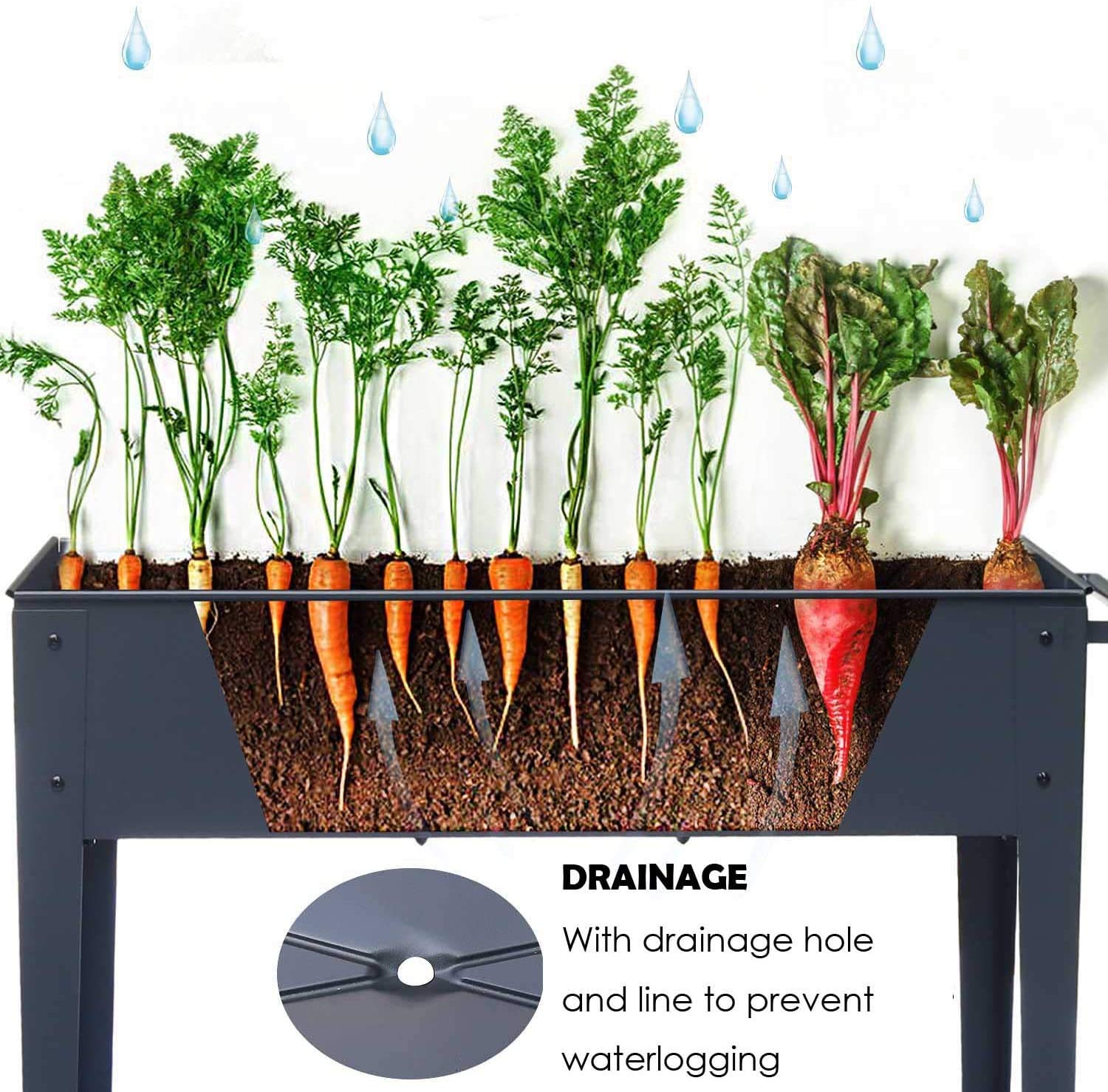VEOAY Piksedo drainage hole keeps soil fresh by letting excess water escape