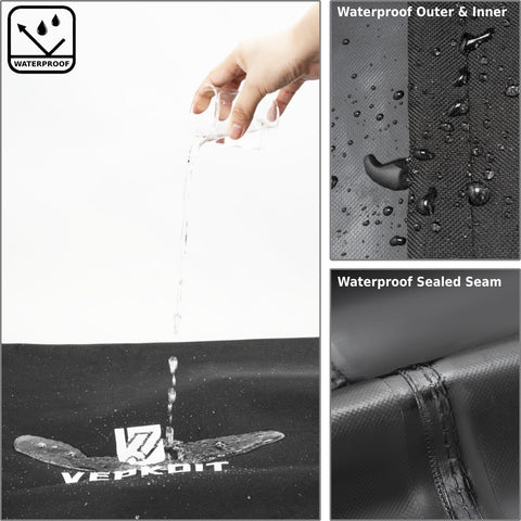 VEPKOIT griddle cover air-outlet opening improves fit and coverage