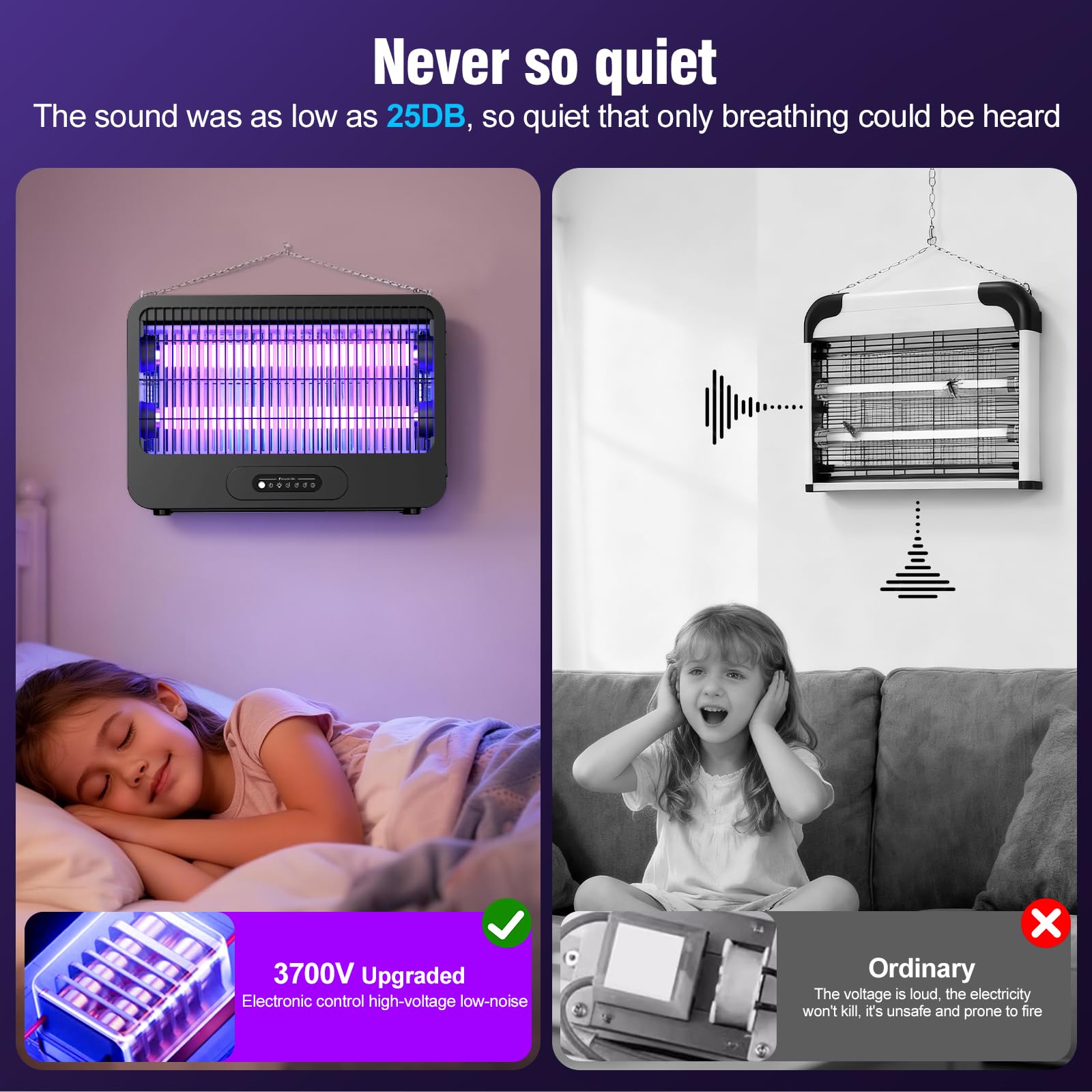 VEPPRO indoor-outdoor use image shows flexible placement at night.