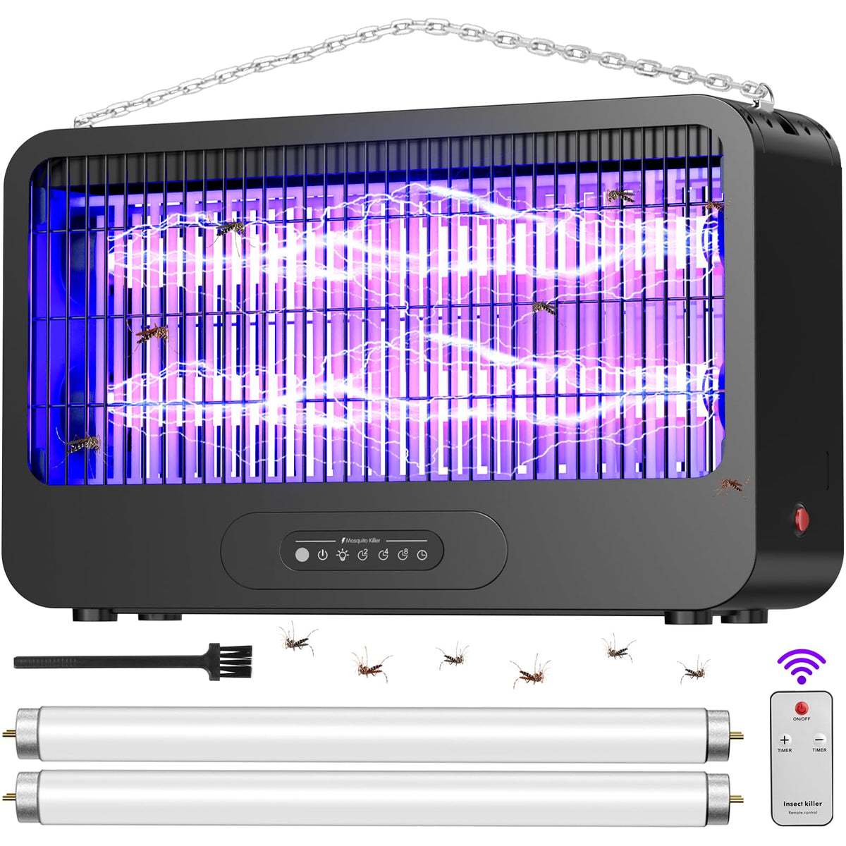 VEPPRO electric zapper front view with dual grid for wide capture.