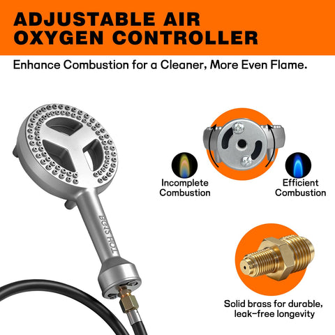 Veralune hose and regulator assembly with 4.1 ft length for flexible setup.