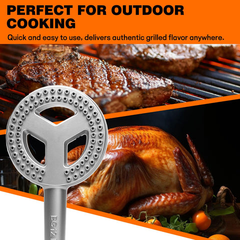 Veralune outdoor cooking setup ideal for camping and turkey fryers.