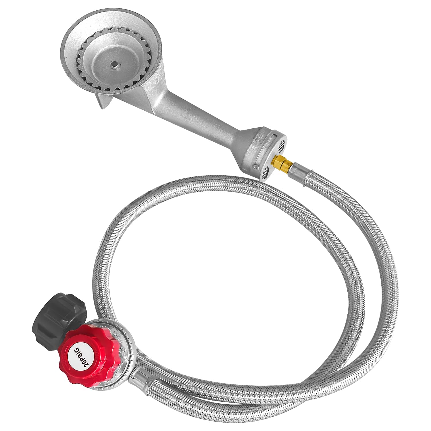 Veralune taper high-pressure burner head for outdoor cooking with durable cast iron.