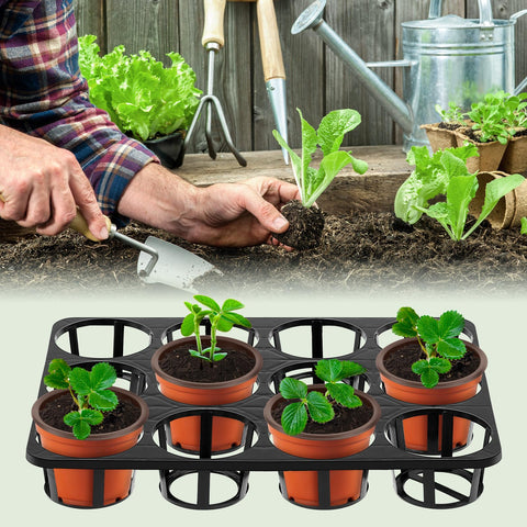 Vercraft 12-cell tray design supports organizing multiple pots efficiently.