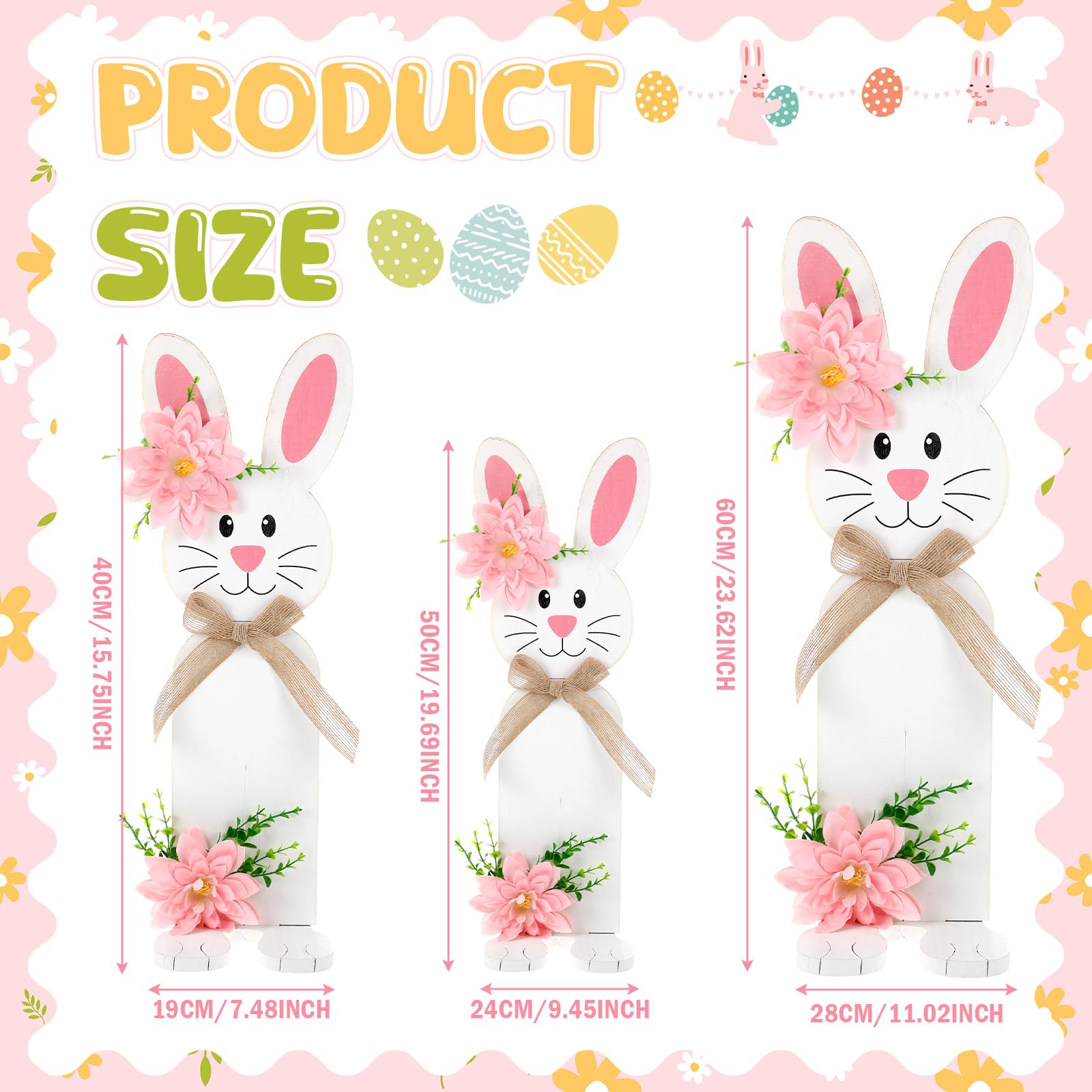 Vercraft bunny sign rope-bowknot detail highlights handmade charm.